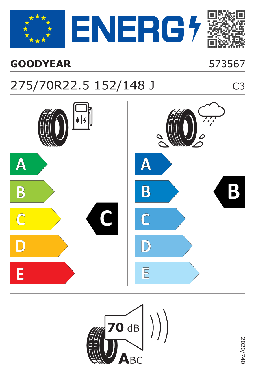Goodyear URBANMAX MCD 275/70 R22.5 Goodyear URBANMAX MCD 275/70 R22.5