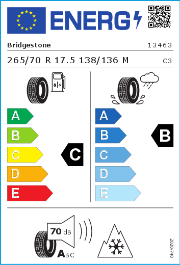 Bridgestone Duravis R-STEER 002 265/70R17.5 Bridgestone Duravis R-STEER 002 265/70R17.5