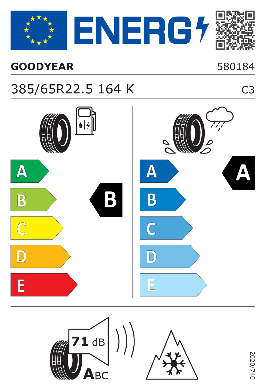 Goodyear KMAX S GEN-2 385/65 R22.5 Goodyear KMAX S GEN-2 385/65 R22.5