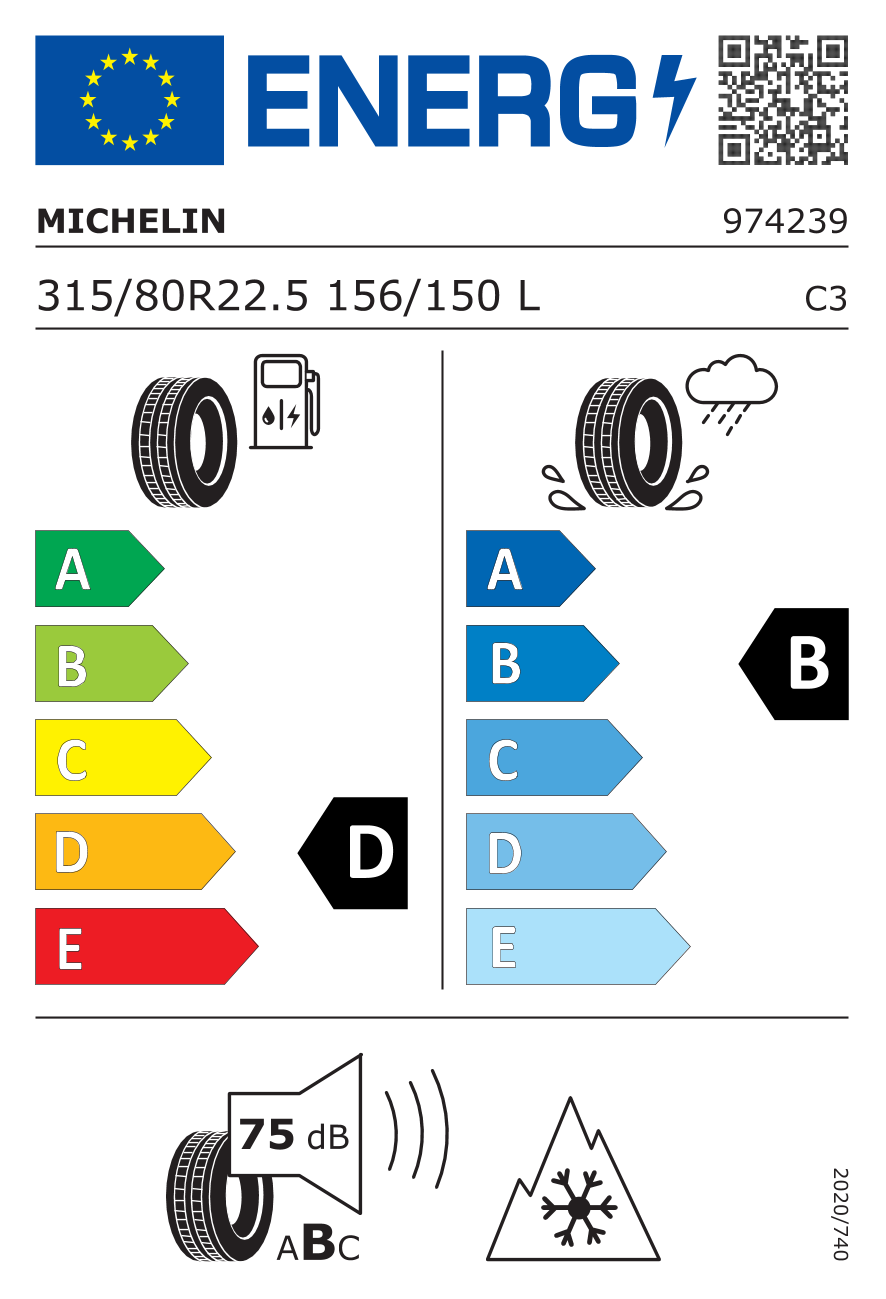 Michelin X Multi D 315/80 R22.5
