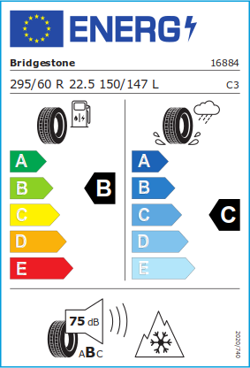 Bridgestone ECOPIA H-DRIVE 002 295/60R22.5 Bridgestone ECOPIA H-DRIVE 002 295/60R22.5