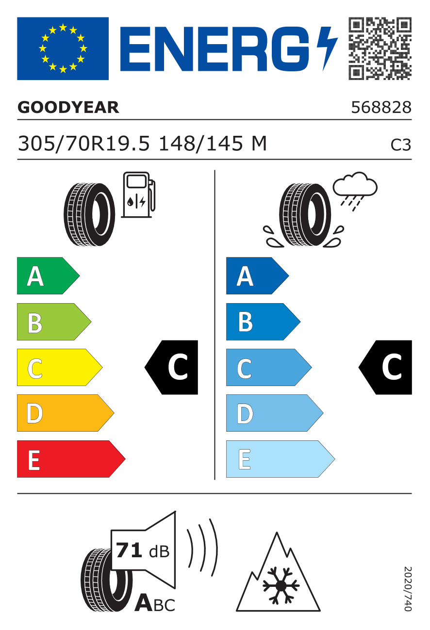 Goodyear KMAX S 305/70 R19.5 Goodyear KMAX S 305/70 R19.5