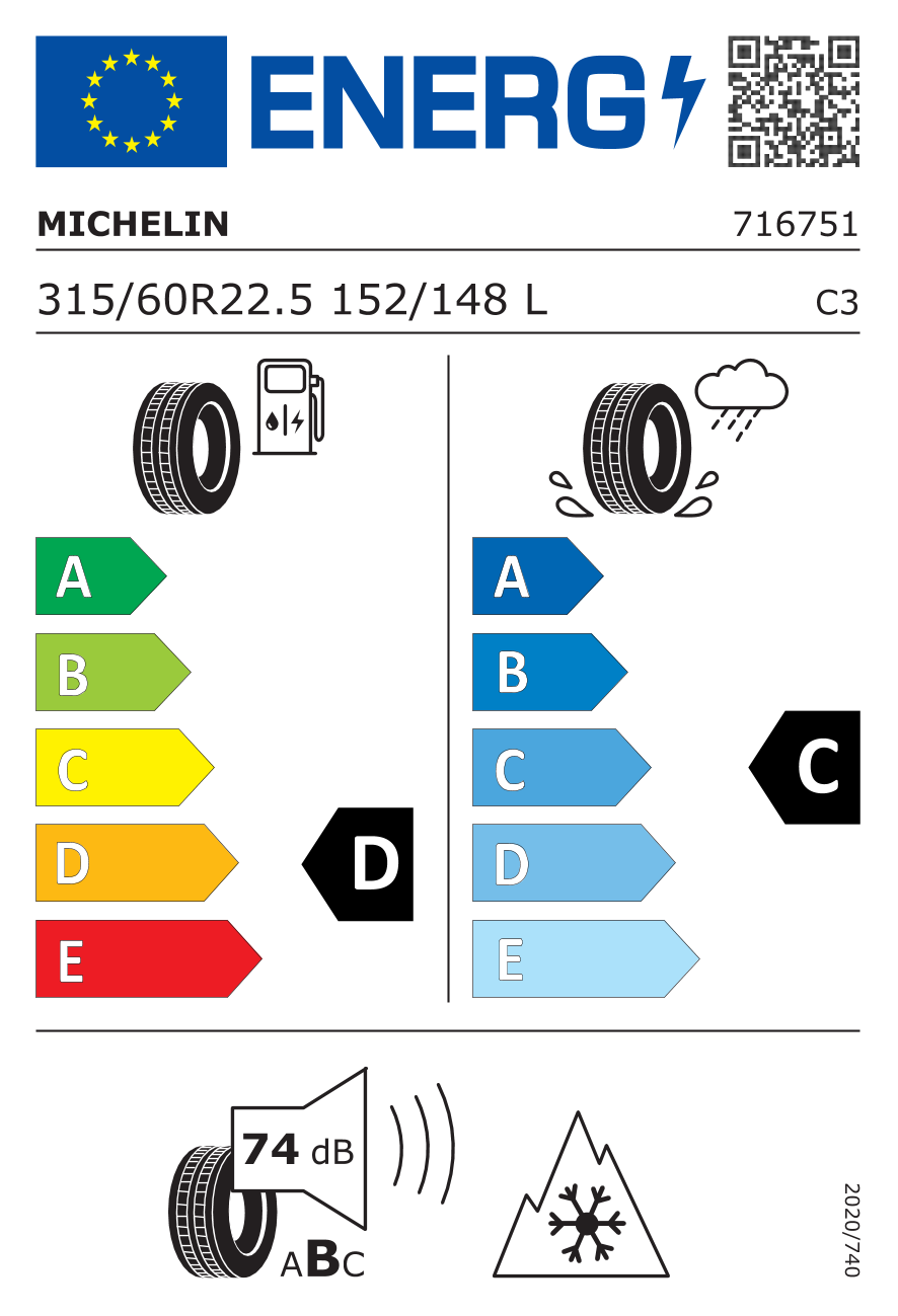 Michelin X Multi D 315/60 R22.5