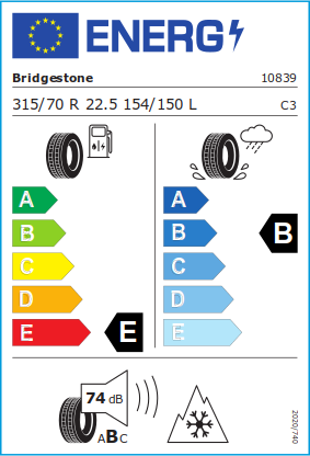 Bridgestone W990 315/70R22.5 Bridgestone W990 315/70R22.5