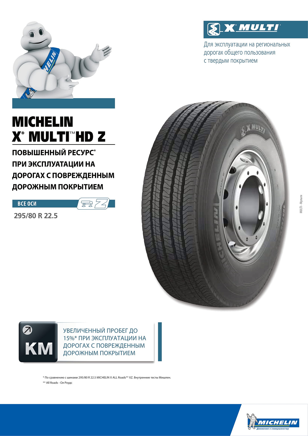 Michelin X Multi HD Z 295/80 R22.5