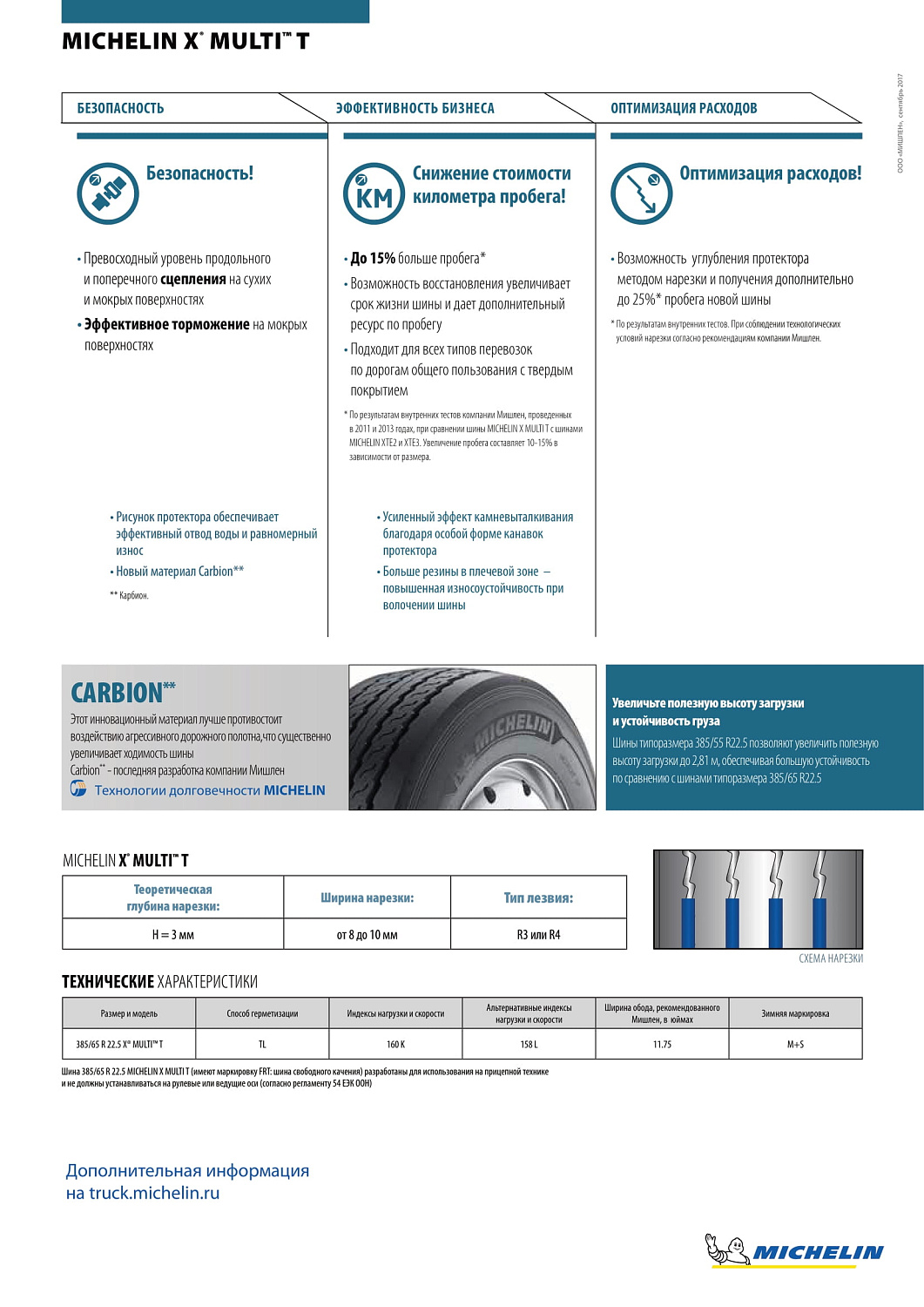 Michelin X Multi T 385/65 R22.5 TL