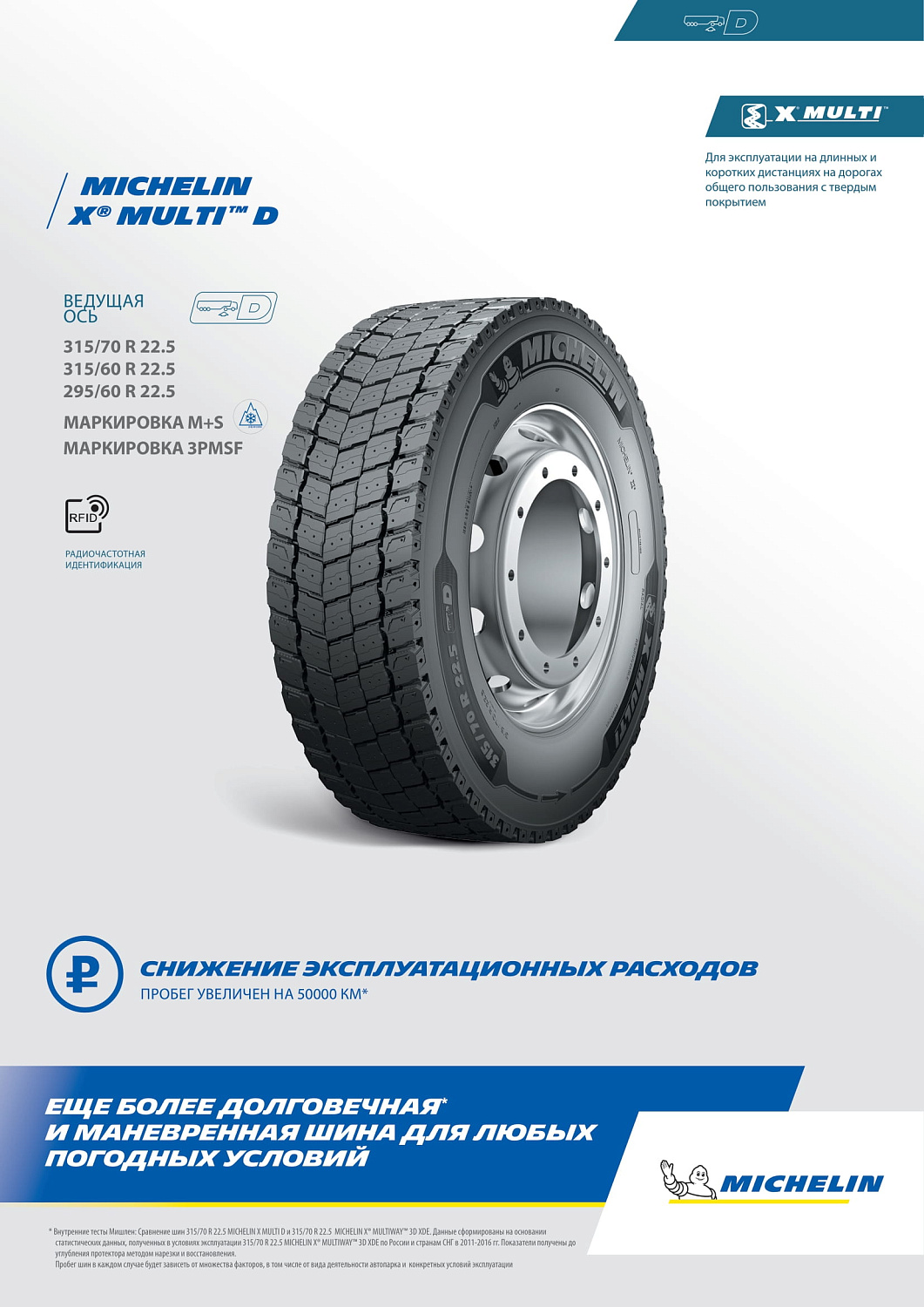 Michelin X Multi D 315/80 R22.5