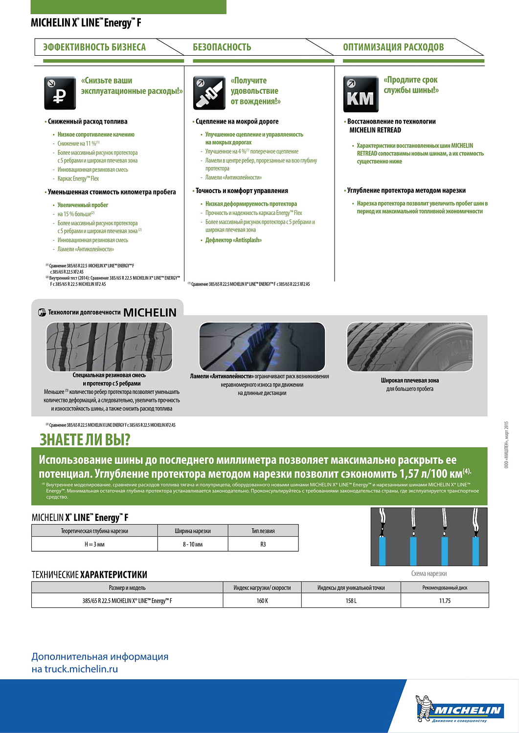 Michelin X Line Energy F 385/65 R22.5